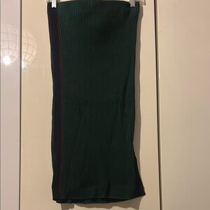 Scotch & Soda Elegant Green Ribbed Skirt
